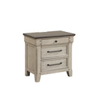 Bungalow Night Table - Brown, Light Grey