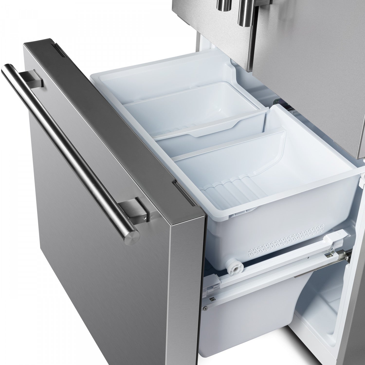 Forno Gallipoli 30" 17.5 Cu.Ft. Stainless Steel French Door Refrigerator - FFFFD1974-35SG