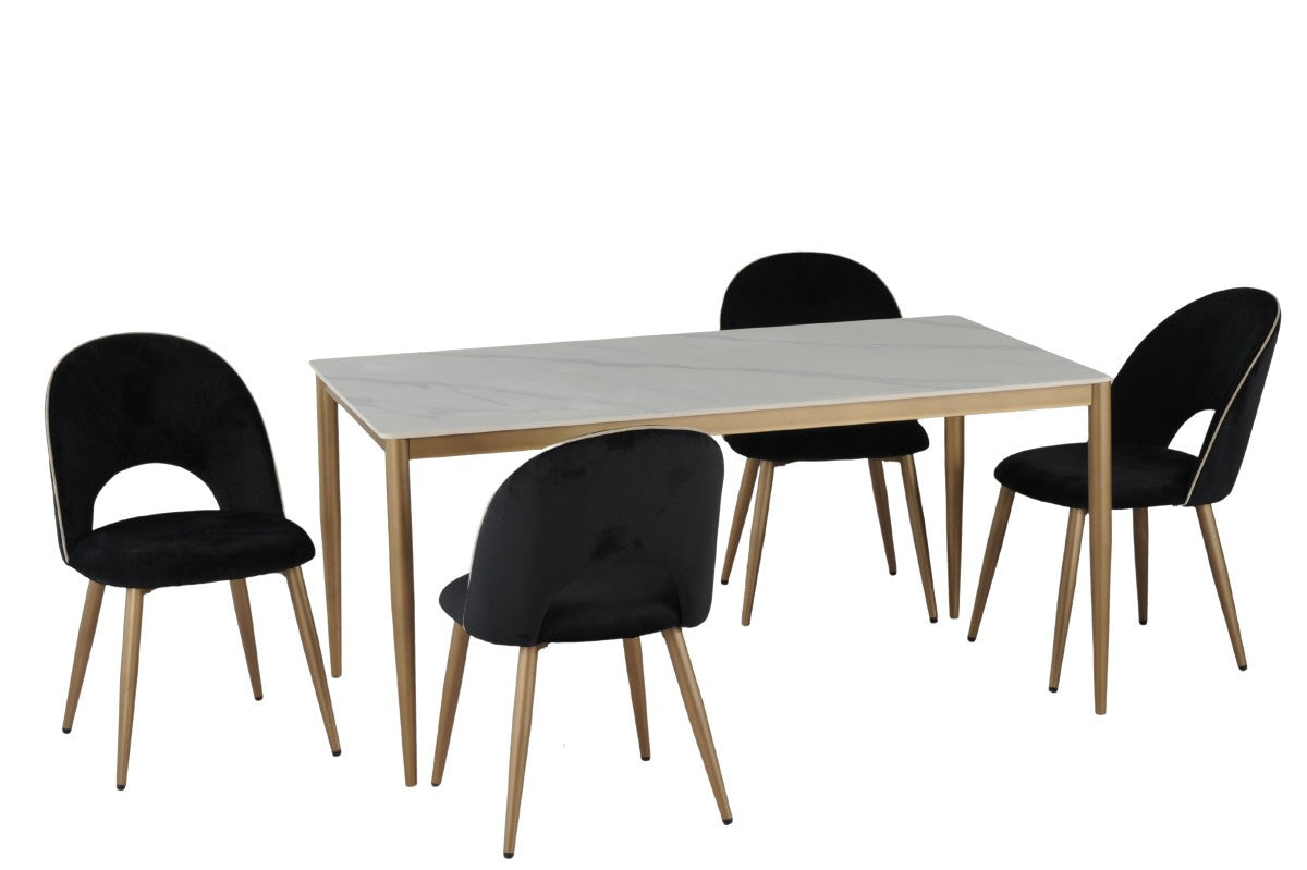 Dalva Dining Chair - Black - Set of Two