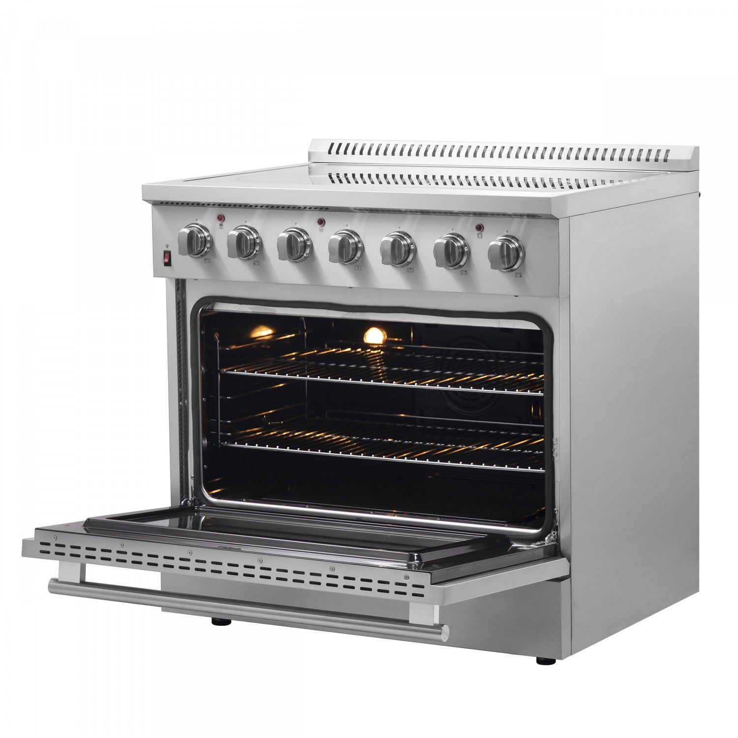 Forno Galiano 36" Stainless Steel Freestanding Electric Range with True Convection and Air Fry (5.36 Cu. Ft.) - FFSEL6083-36