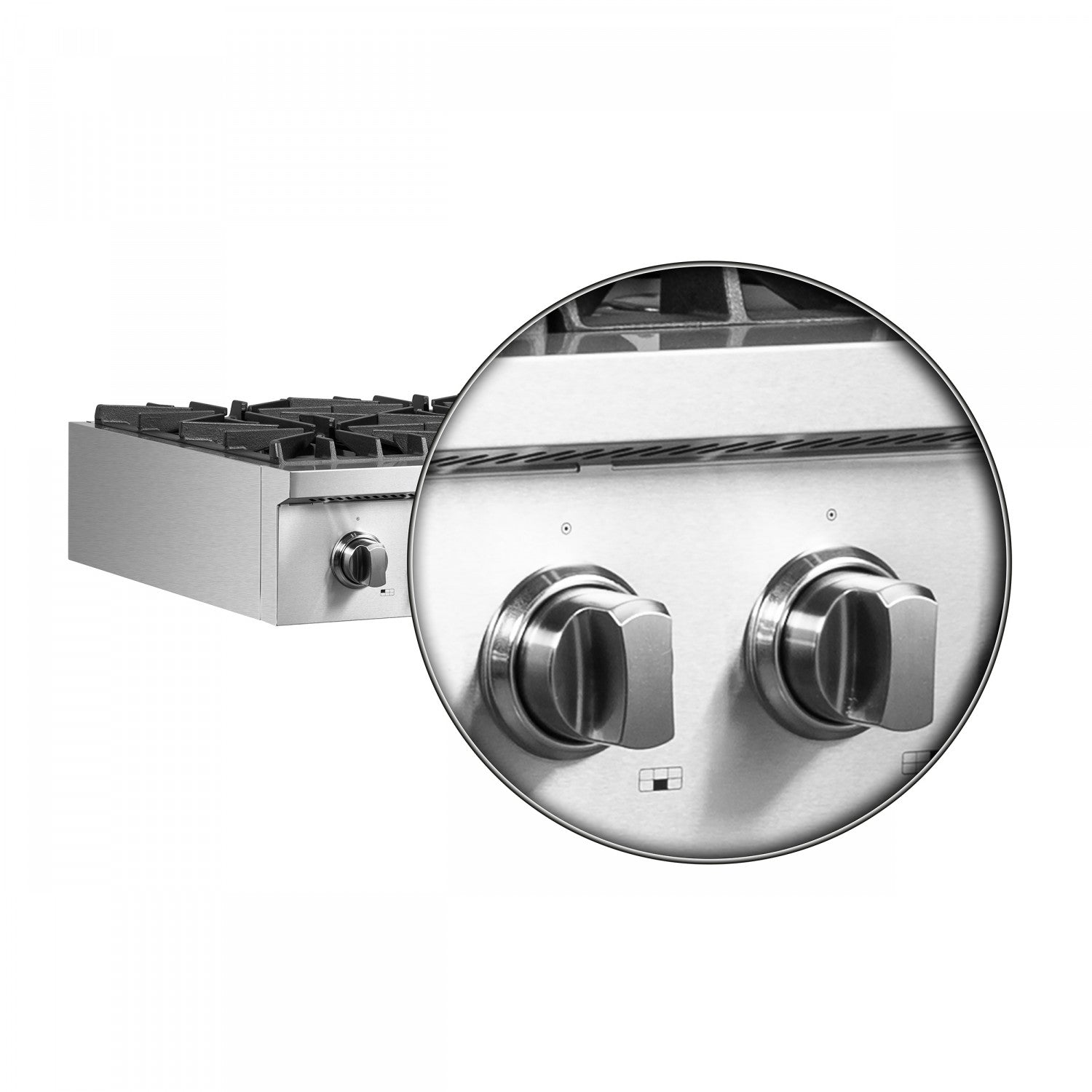 Forno Cossato Stainless Steel 36" Pro-style Gas Cooktop - FCTGS5737-36