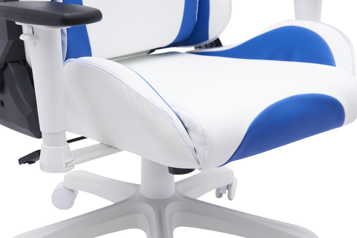 Thrine Gaming Chair - White/Blue