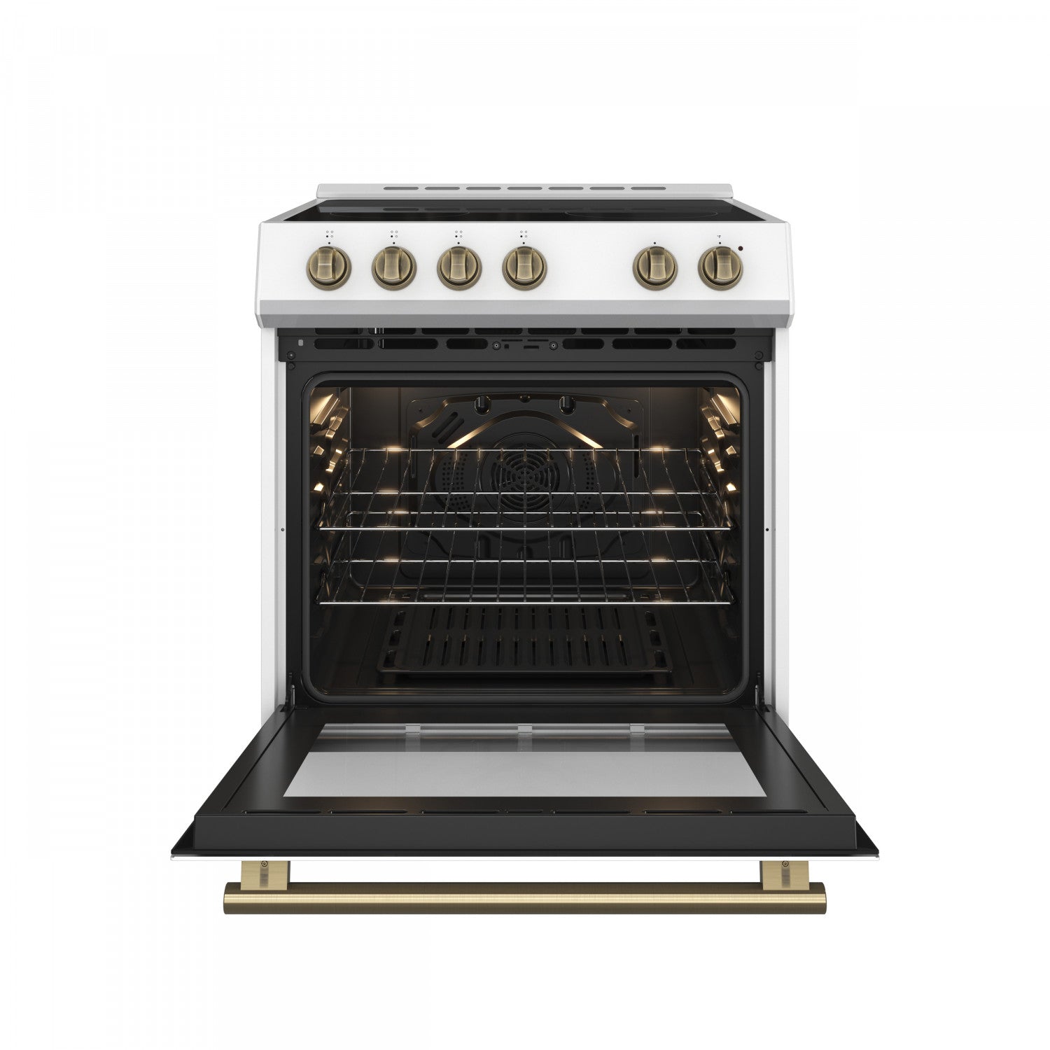 Forno Leonardo White Slide-In Electric Range (5.0 Cu. Ft.) - FFSEL6022-30WHT