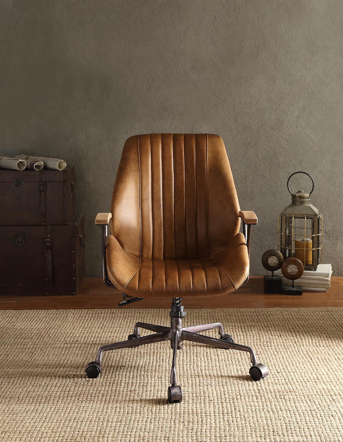 Buo Leather Executive Office Chair - Coffee