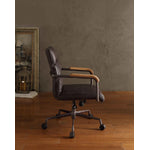 Buo Leather Executive Office Chair - Antique Ebony