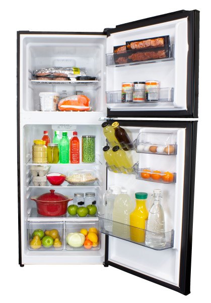 Danby 23.5" 10.1 Cu. Ft. Black Top-Freezer Refrigerator - DFF101B1BDB