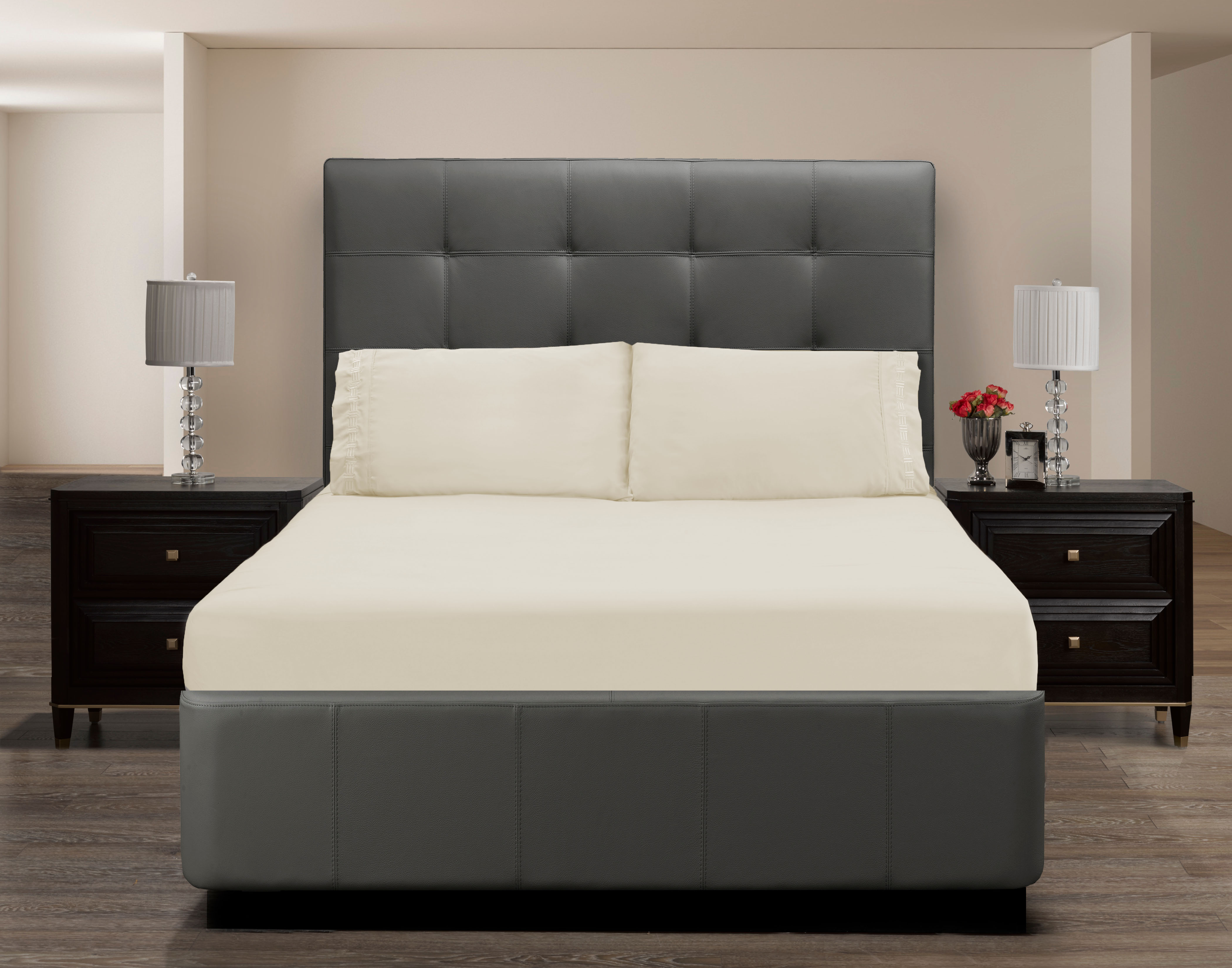 Nilus Queen Sheet Set - Bone