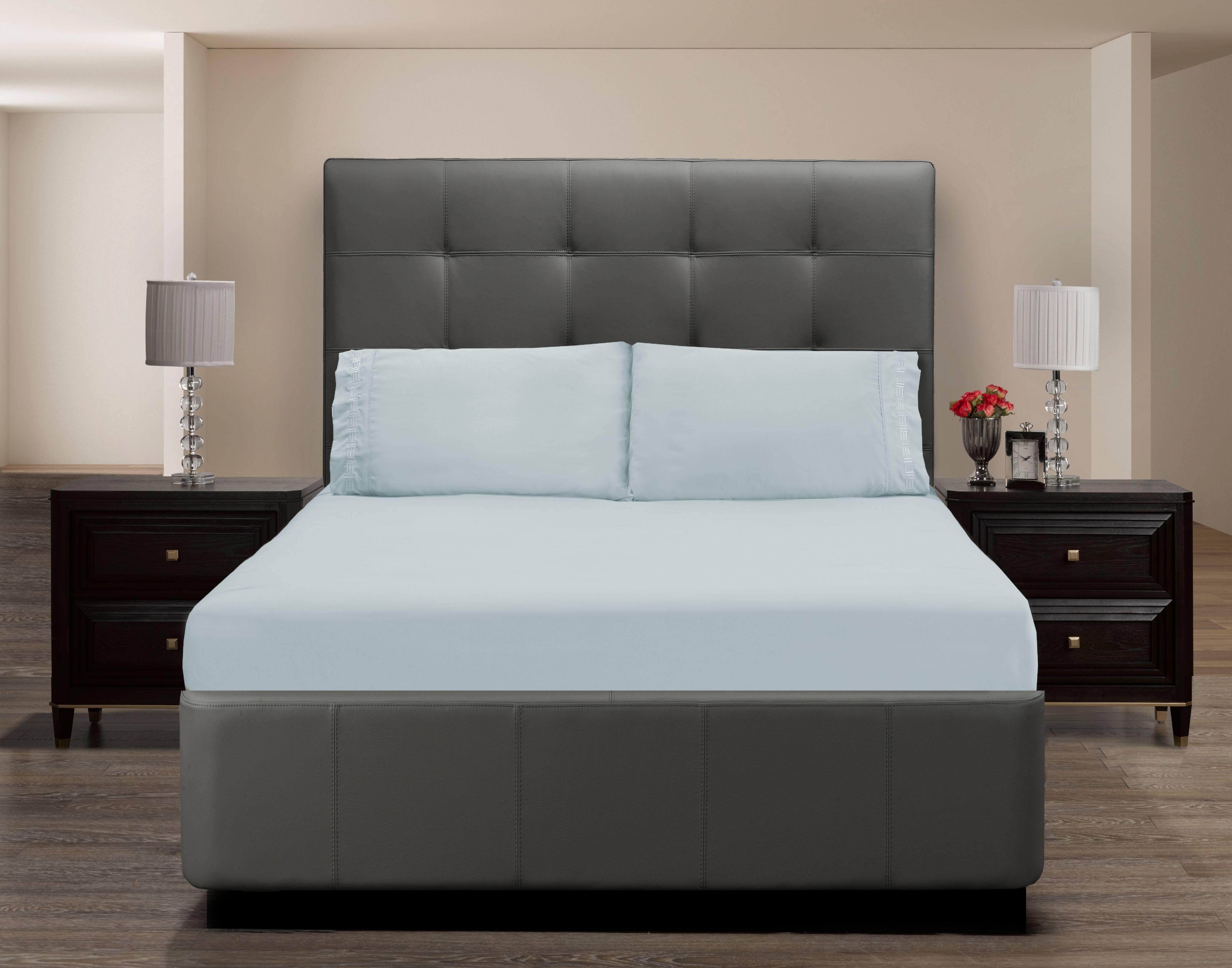 Nilus Queen Sheet Set - Light Blue