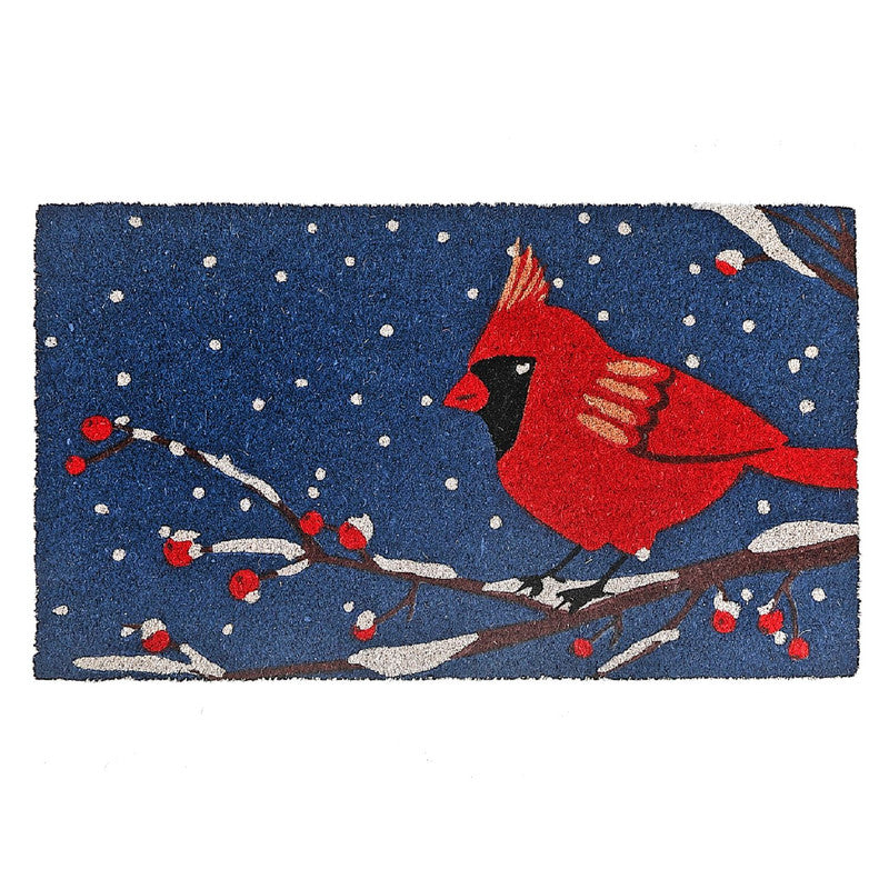 Capacho Coir Midnight Cardinal Door Mat - Multi-Colour