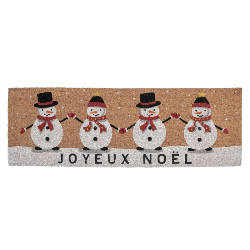 Capacho Coir Joyeux Noel Door Mat - Multi-Colour