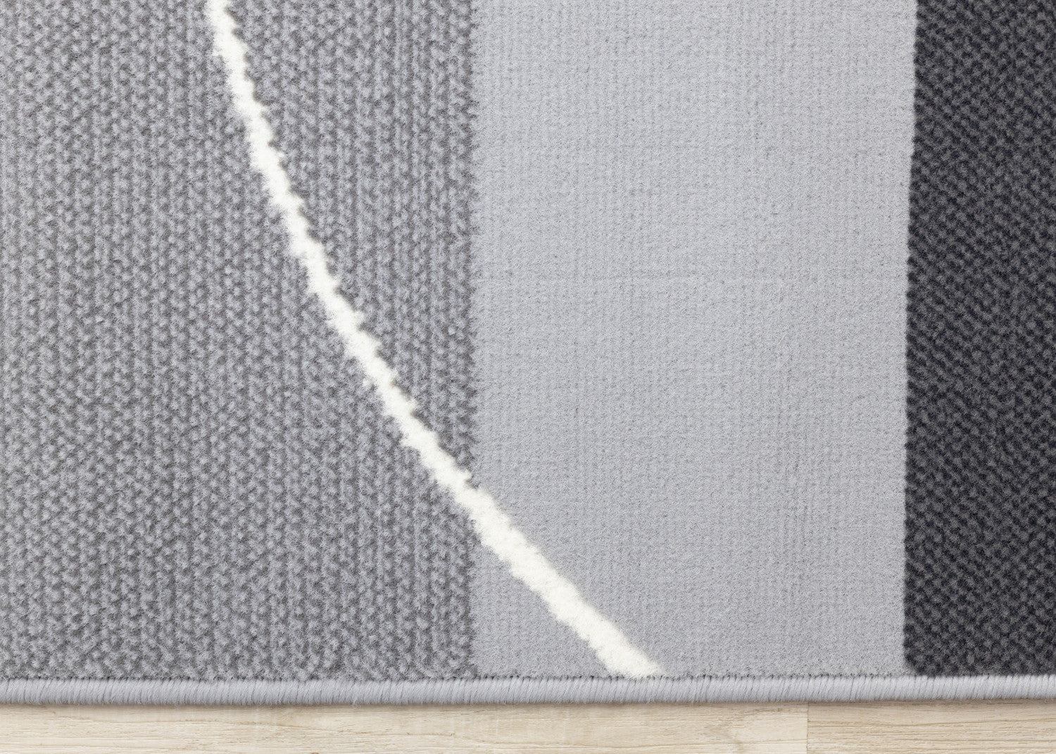 Functional Contemporary Area Rug - 7' X 10' - Grey