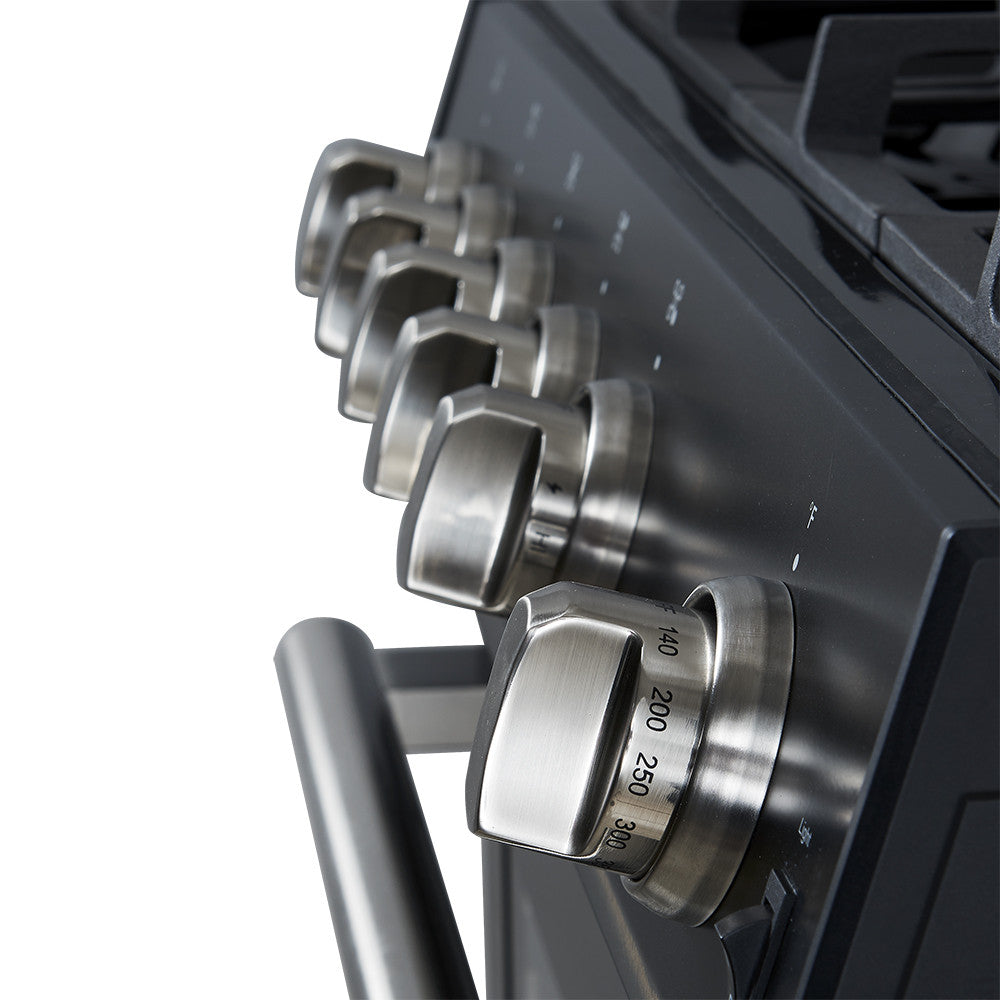 Forno Leonardo 30" Black Freestanding Gas Range (5.0 Cu. Ft.) - FFSGS1116-30BLK