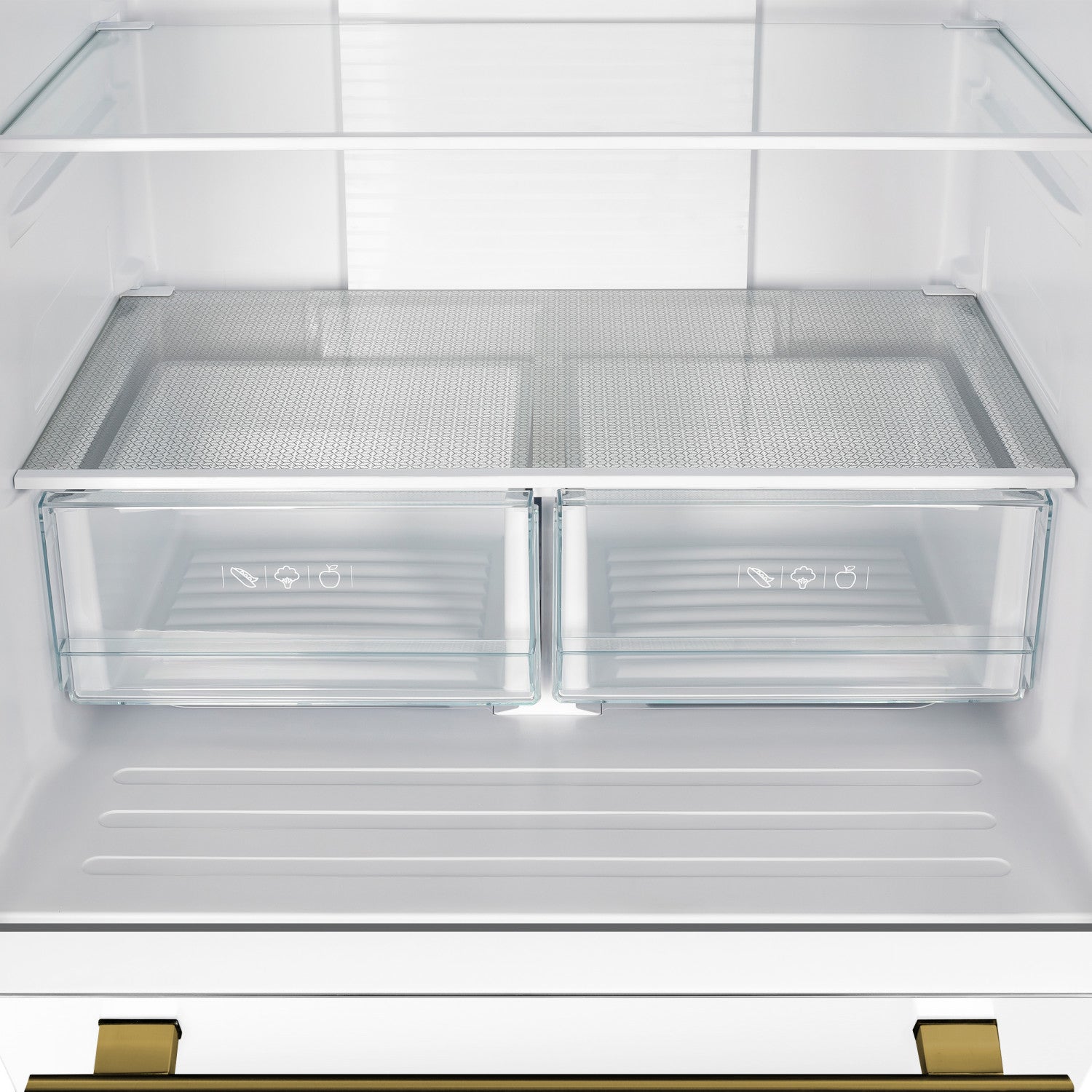 Forno Gallipoli 31" 17.5 Cu.Ft. White French Door Refrigerator with Ice Maker - FFFFD1974-31WHT