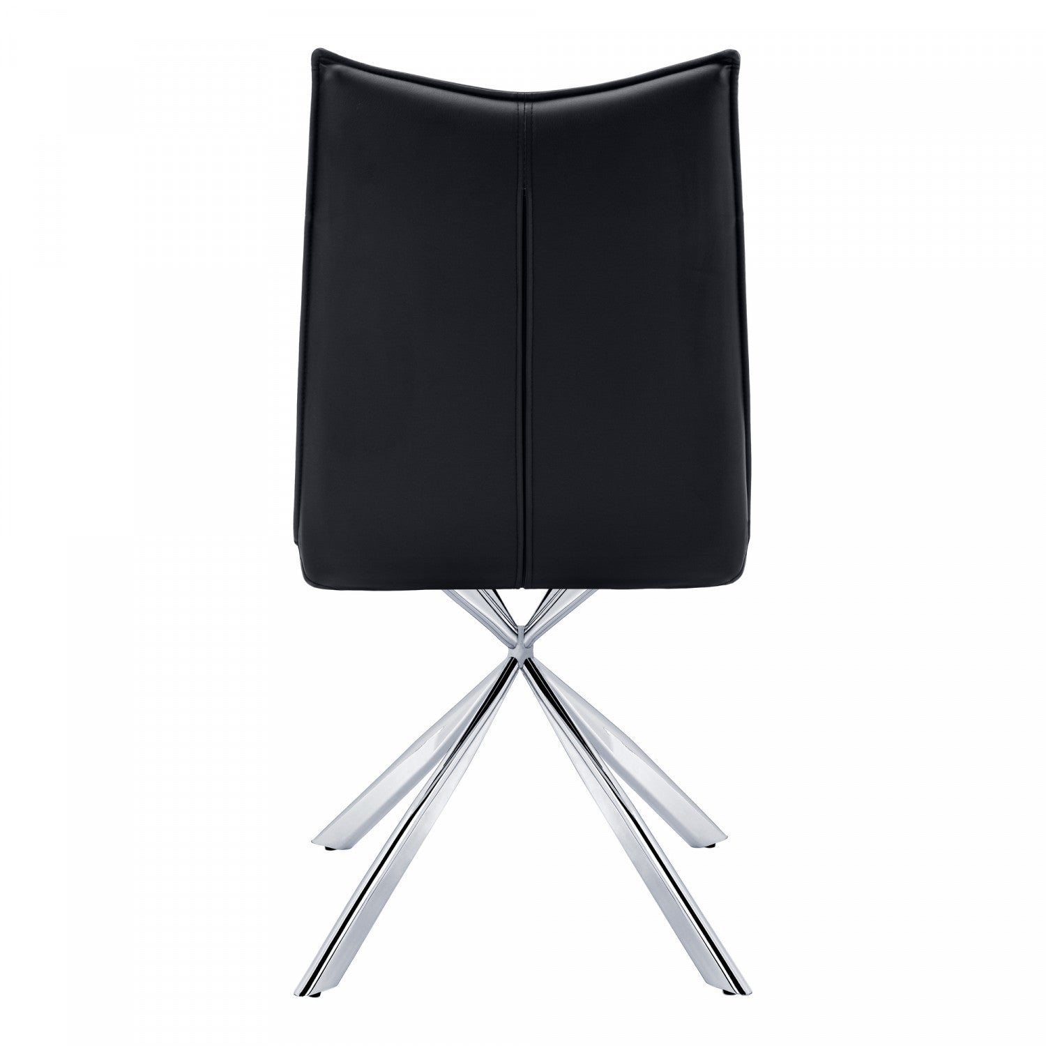 Fulton Dining Chair - Black/Chrome - Set Of Two