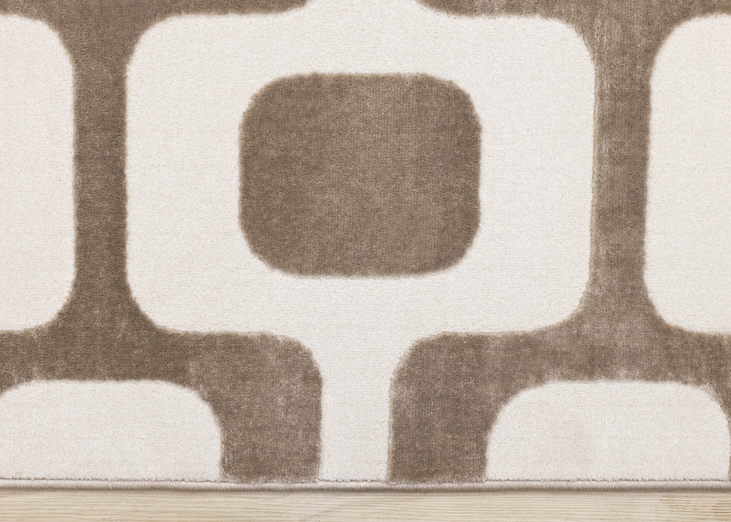 Logan Modern Vintage Area Rug - 7' X 10' - Brown/Cream