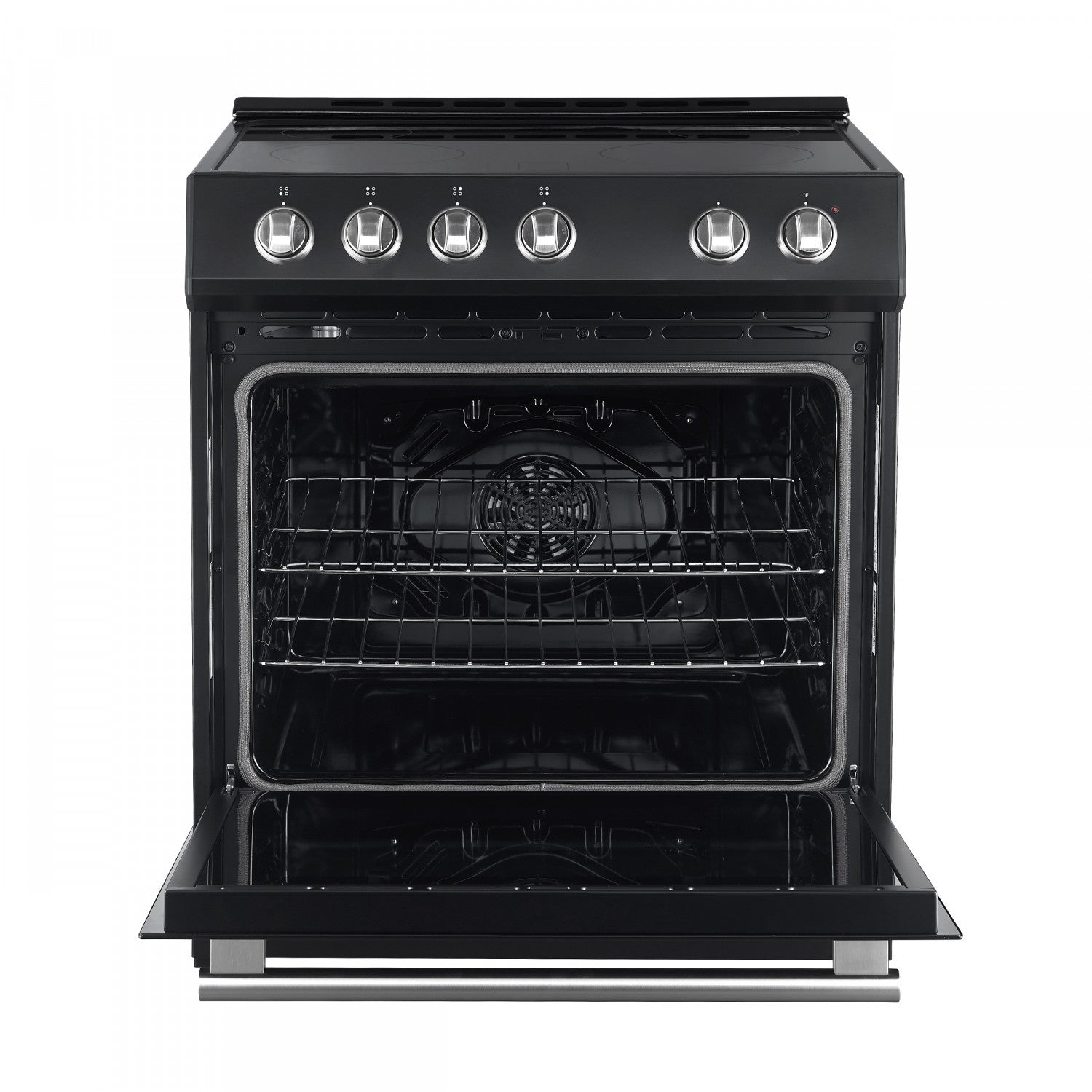 Forno Leonardo Black Slide-in Electric Range (5.0 Cu. Ft.) - FFSEL6022-30BLK