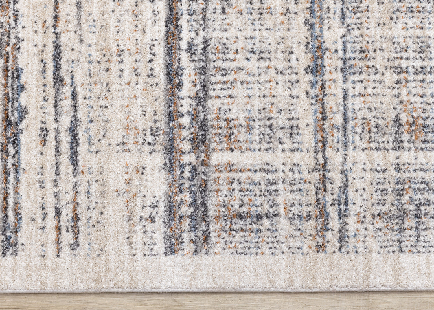 Sadie Casual Contemporary Area Rug - 5' X 8' - Grey/Beige