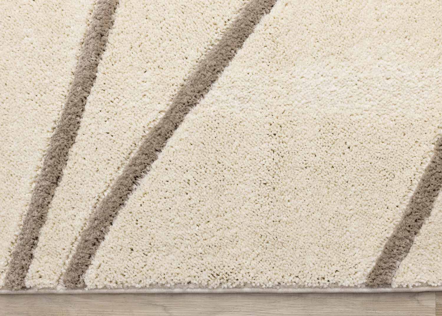 Palace Modern Curves Area Rug - 8' X 11' - Cream/Taupe