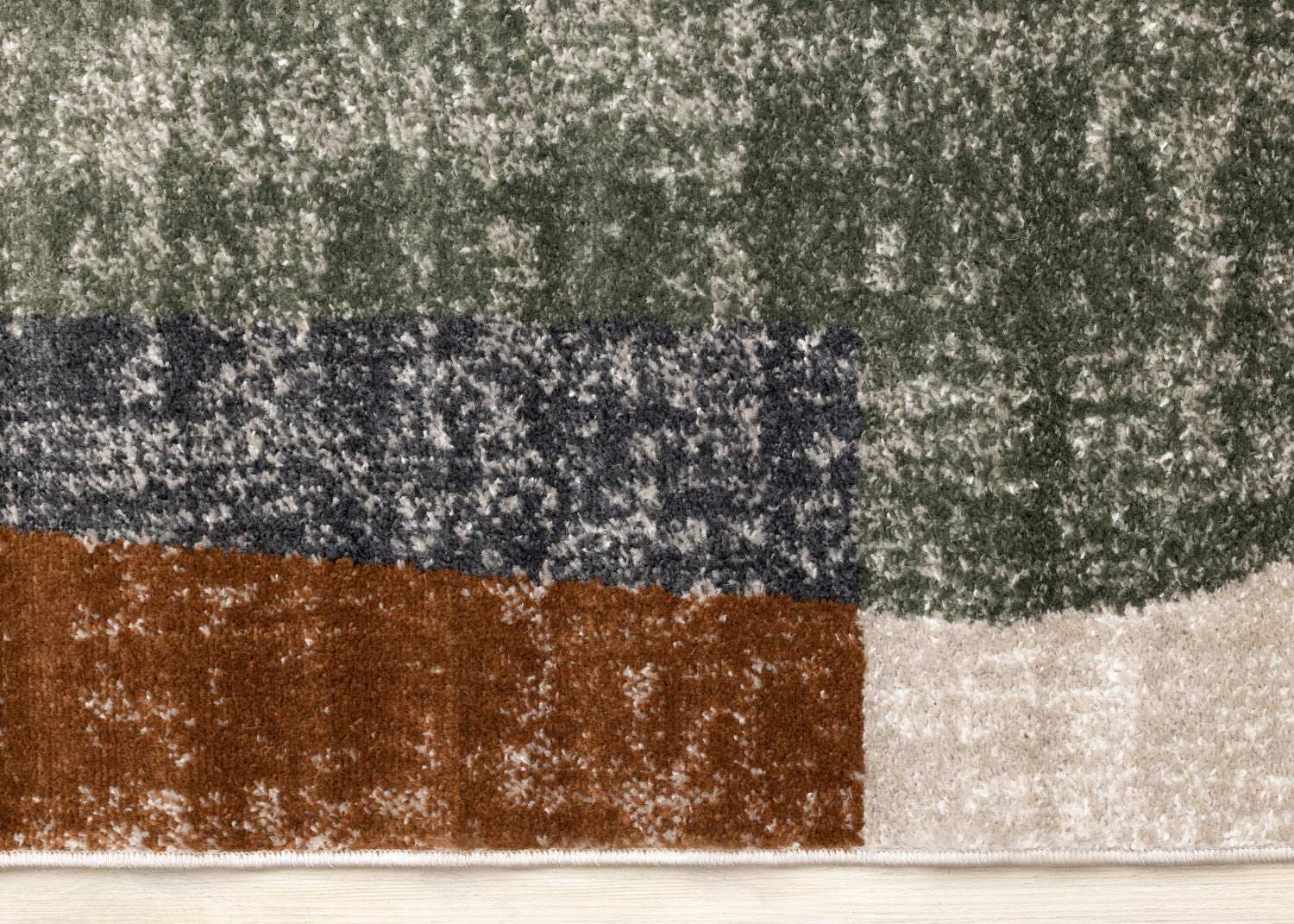 Maui Modern Geometric Area Rug - 5' X 8' - Grey/Green/Yellow