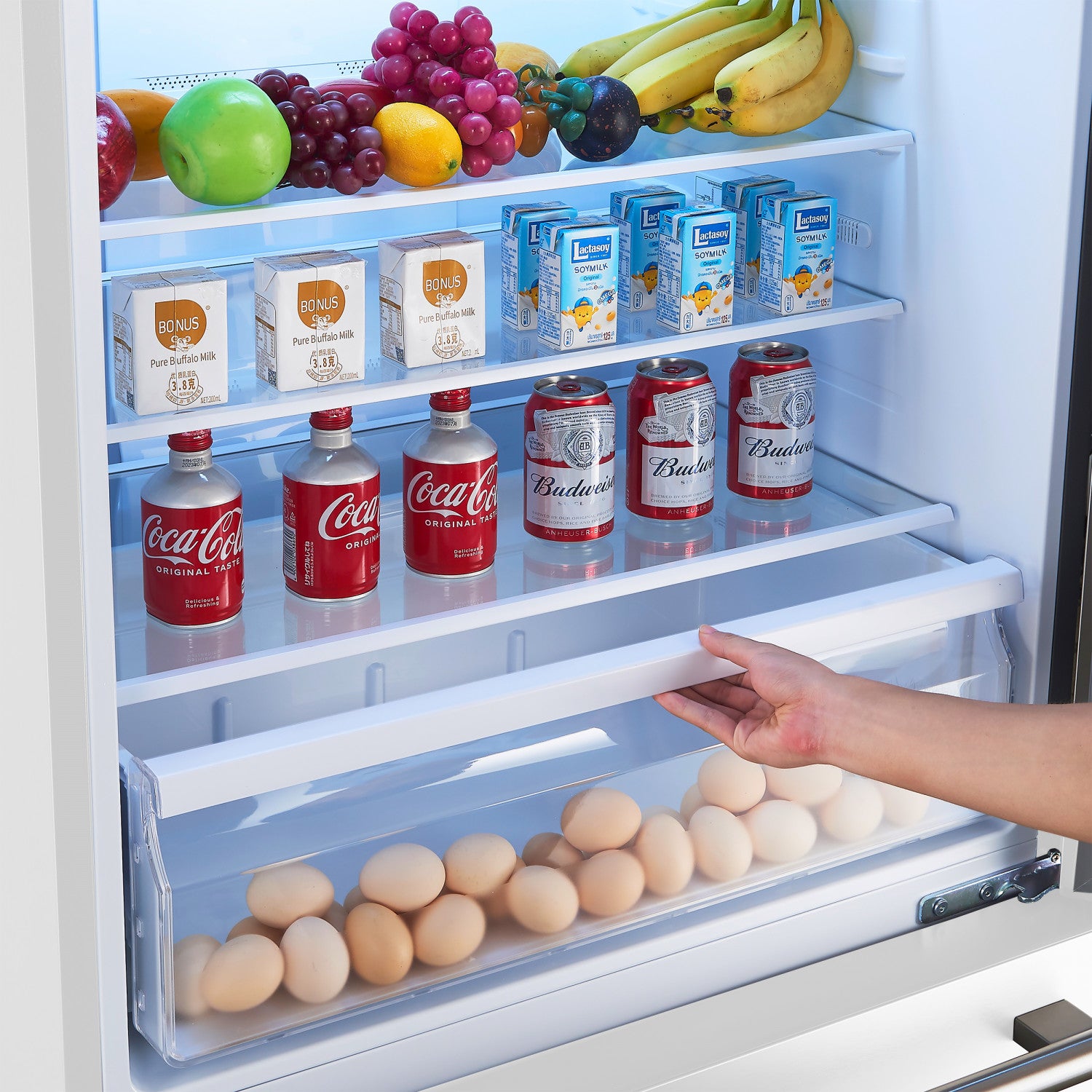 Forno Milano 31" 17.2 Cu.Ft. White Bottom Freezer Refrigerator with Right Swing Door - FFFFD1785-31WHT