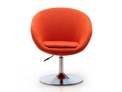 Hita Adjustable Height Swivel Chair - Orange
