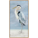 Proud Bird II Wall Art - Blue/White - 19 X 37