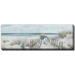 Coastal Ride Wall Art - Blue/White - 60 X 20