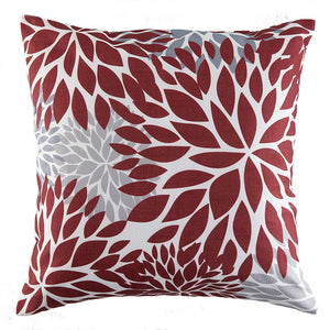 Garden Party Coussin décoratif d’extérieur – rouge botanique