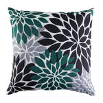 Garden Party Outdoor Decorative Accent Cushion - Teal Palm Beach