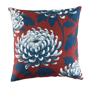 Garden Party Coussin décoratif d’extérieur – rouge, bleu jardin floral