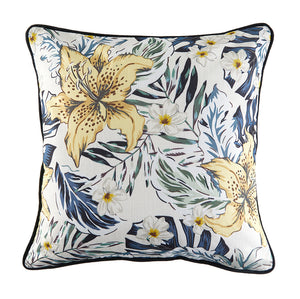 Garden Party Coussin décoratif d’extérieur – jaune, noir
