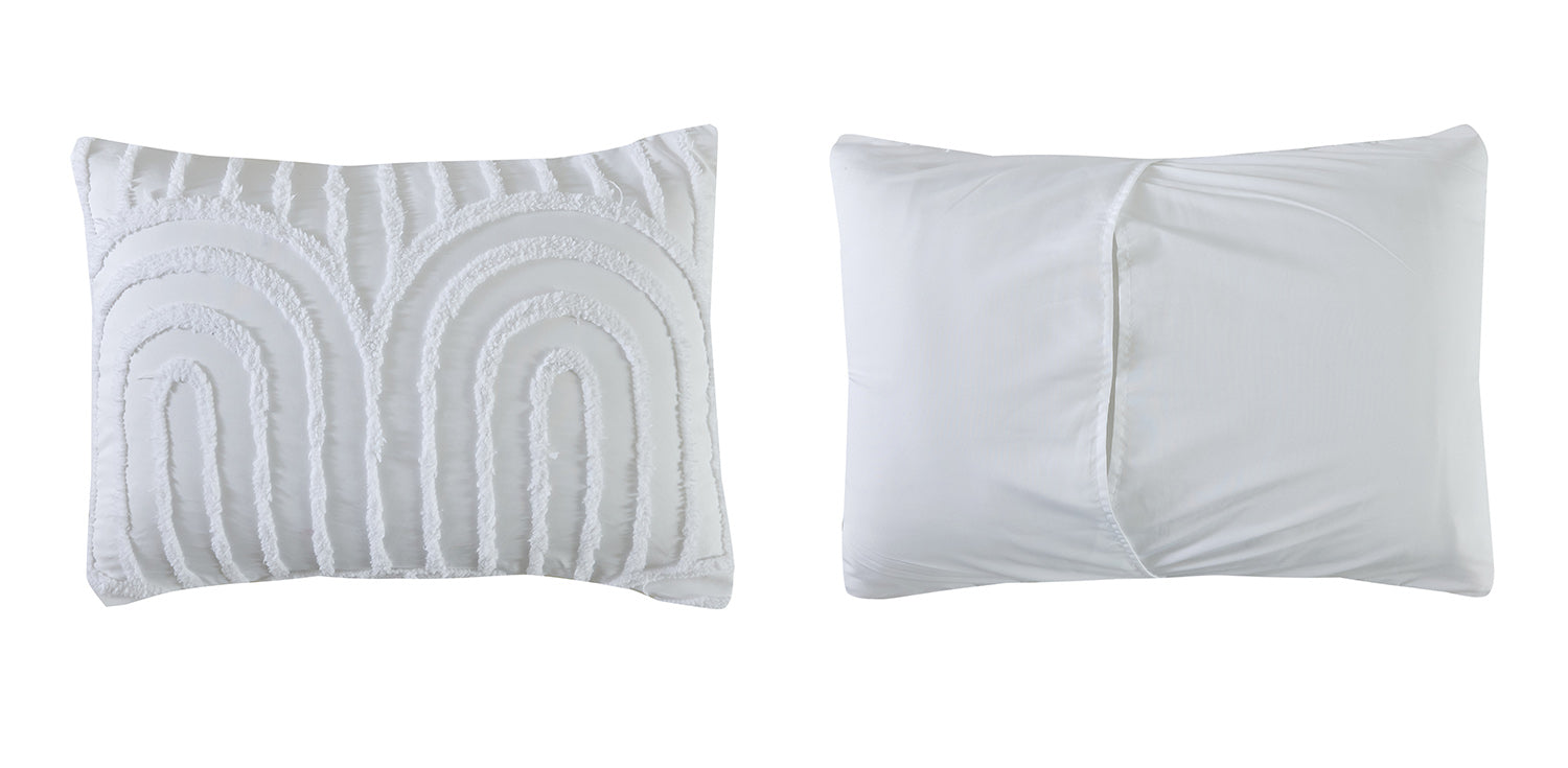 Rustic Charm 5-Piece Queen Comforter Set - White