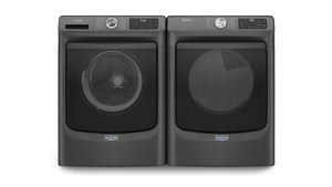 Maytag Laveuse à chargement frontal 5,2 pi³ et sécheuse au gaz 7,3 pi³ noir volcan MHW5630MBK/MGD6630MBK