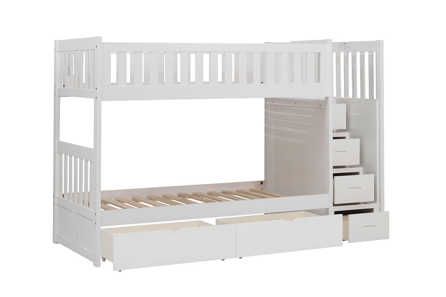 Noelle Bunk Bed Pair of Storage Drawers- White