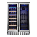 TCL Stainless Steel 20-Bottle Dual Zone Wine Cooler - B422D-3