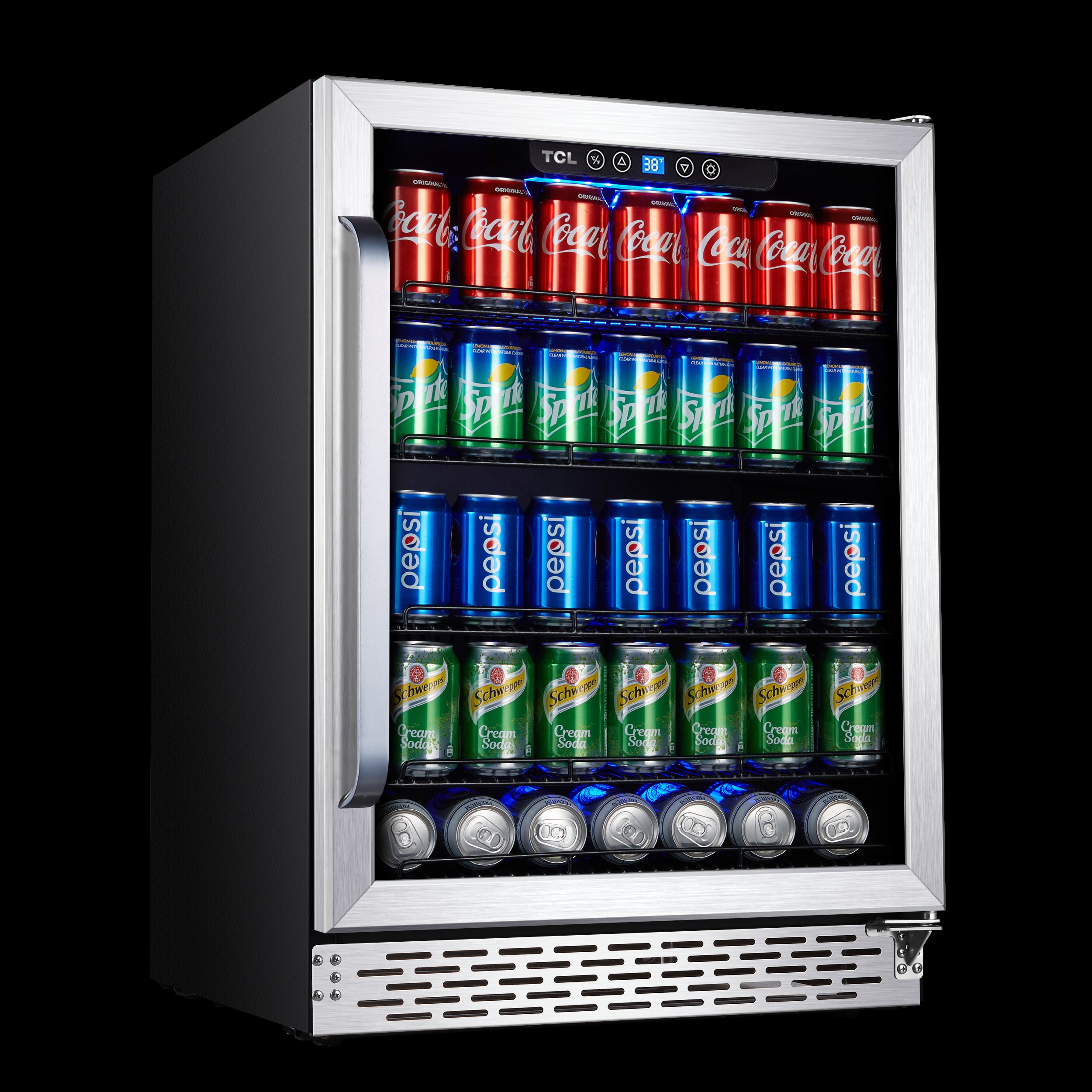 TCL Stainless Steel 161-Can Beverage Chiller - B521F