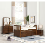 Trudy 6-Piece Twin Captain Bedroom Package with Trundle - Espresso