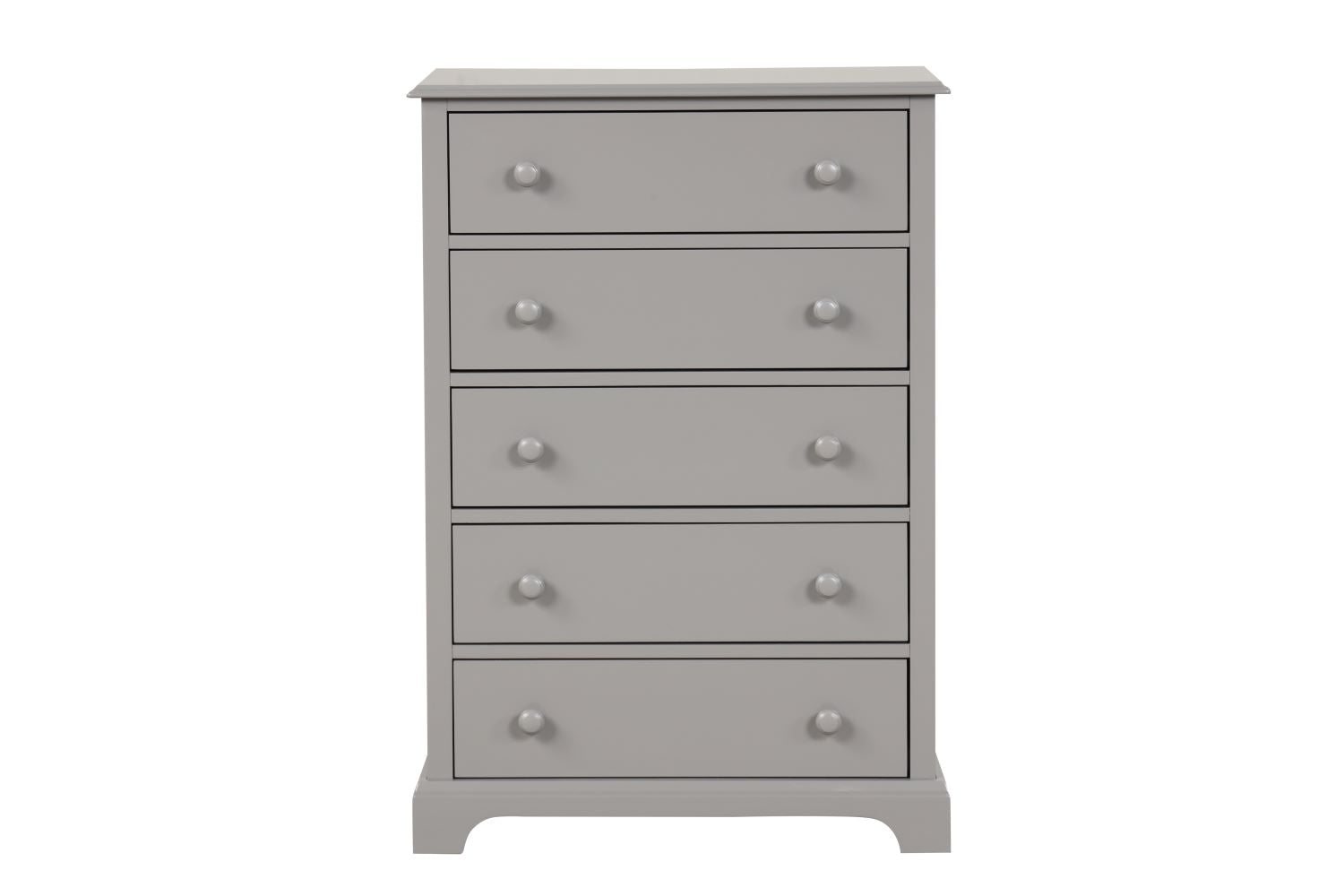 Trudy 5-Drawer Chest - Grey