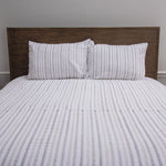 Aubrac Cotton King Comforter Set with 2 King Pillows - Grey/Natural