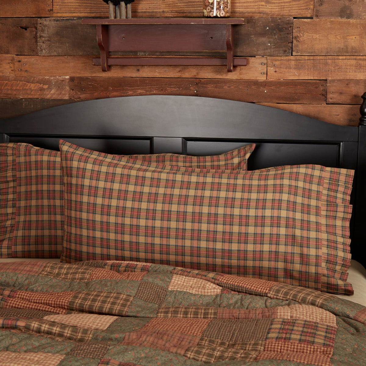 Knightsbridge King Pillow Case - Natural/Cobalt - Set of 2