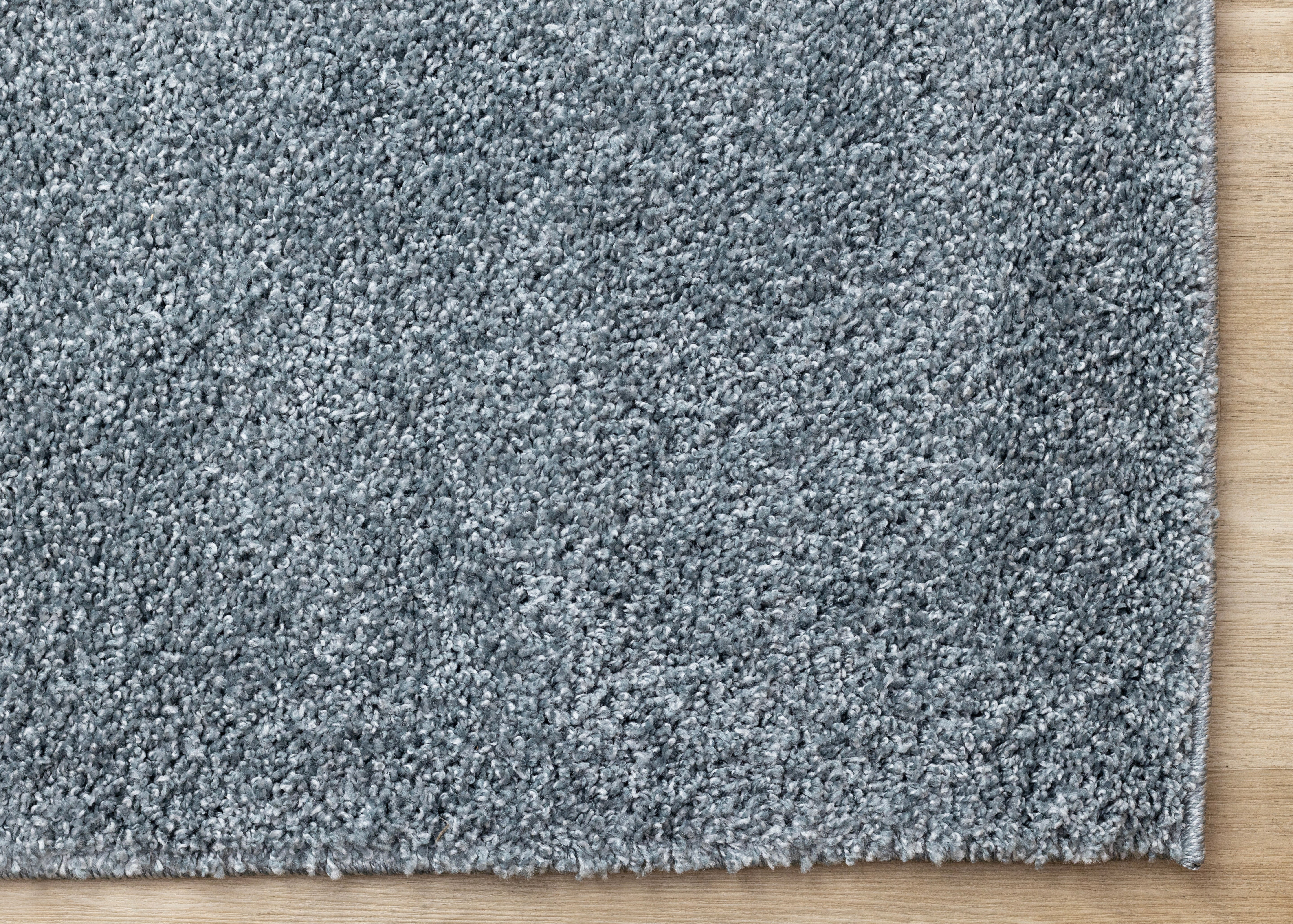 Brio 6'7" x 9'10" Shag Area Rug - Blue