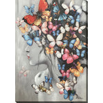 Butterfly Thoughts Wall Art - Multi-Colour - 28 X 40