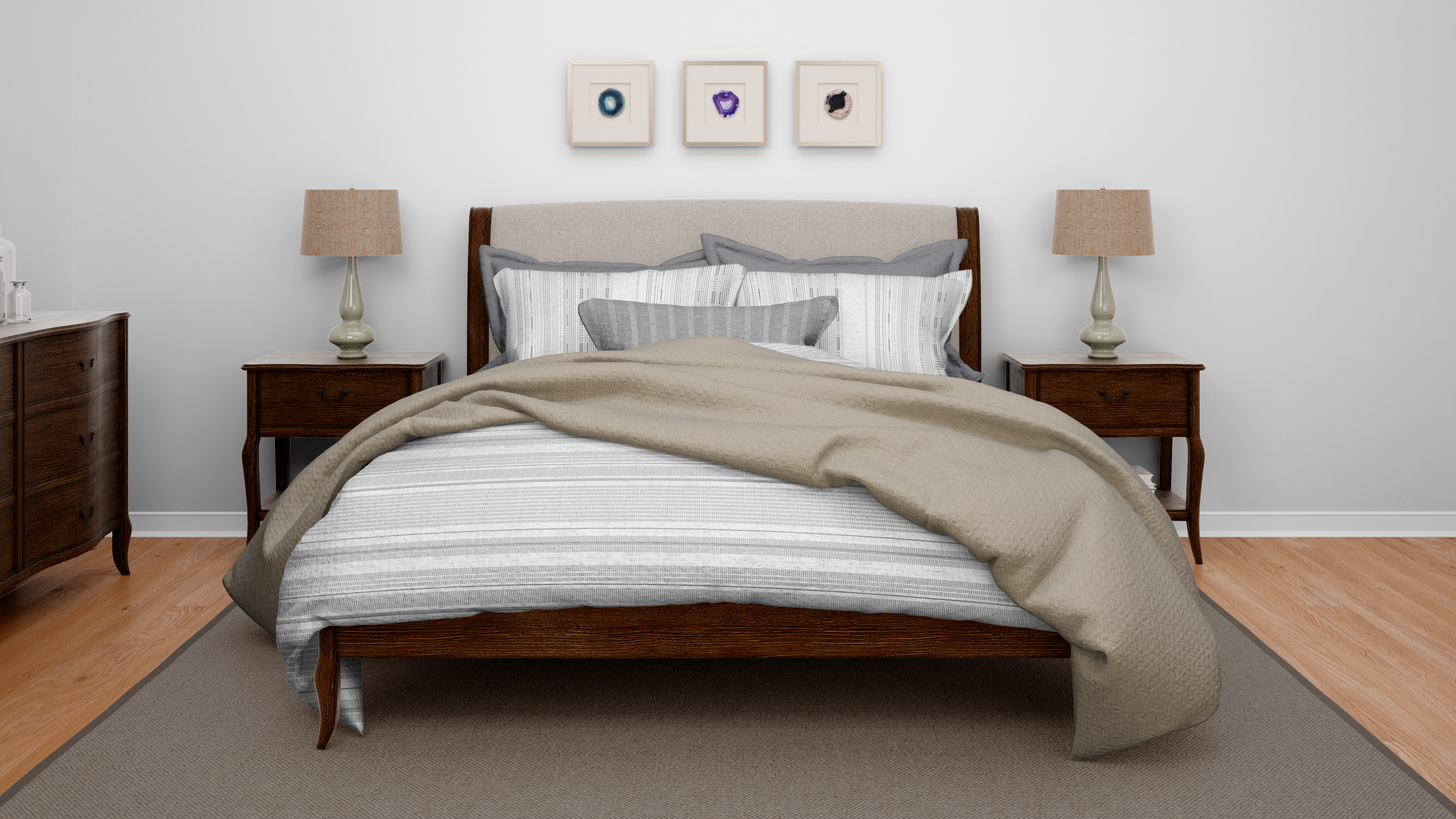 Cotton House Twin Textured Blanket - Beige