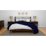 Cotton House King Textured Blanket - Blue