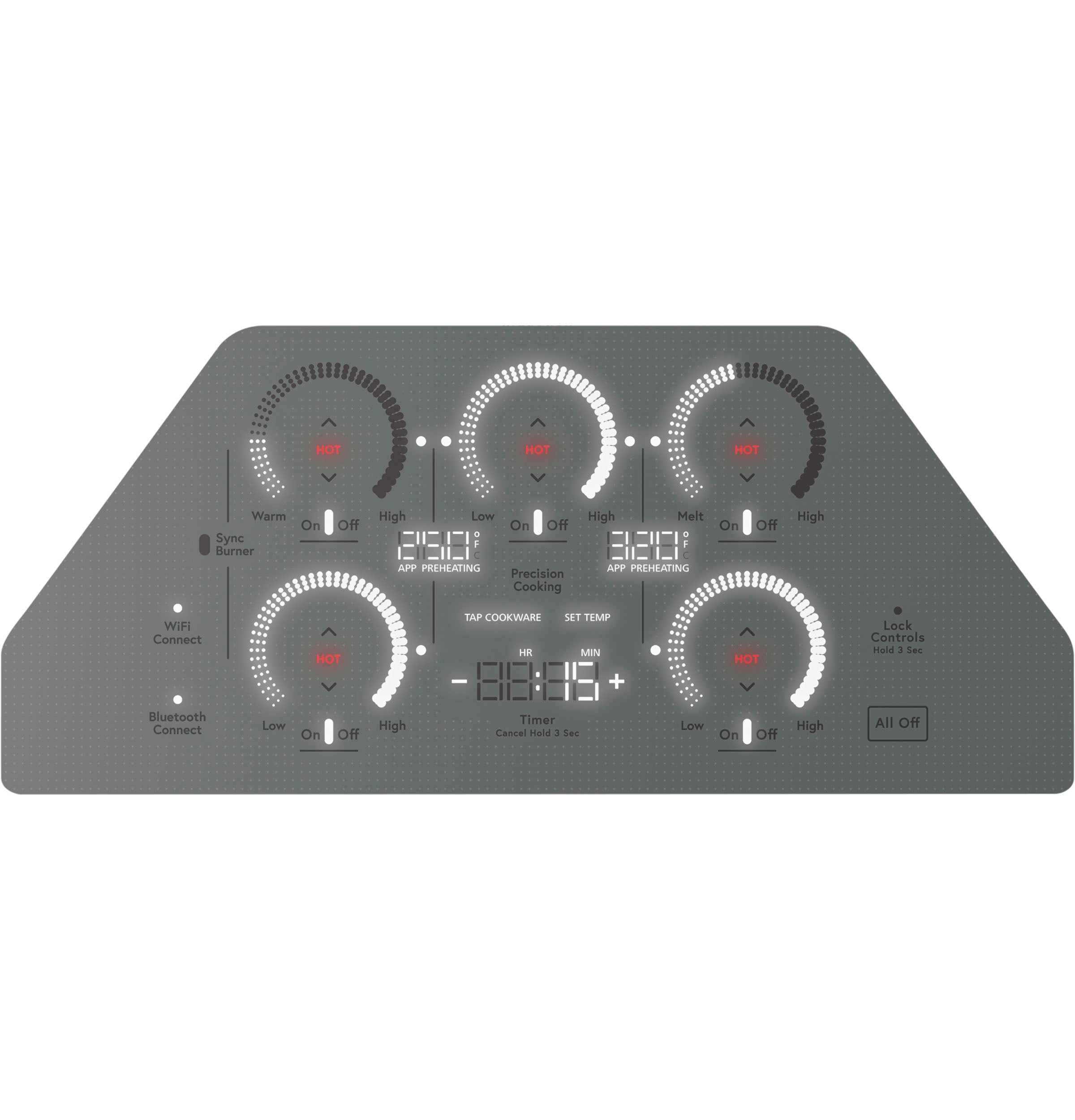 Café Stainless Steel 36" Built-In Touch Control Induction Cooktop - CHP90362TSS