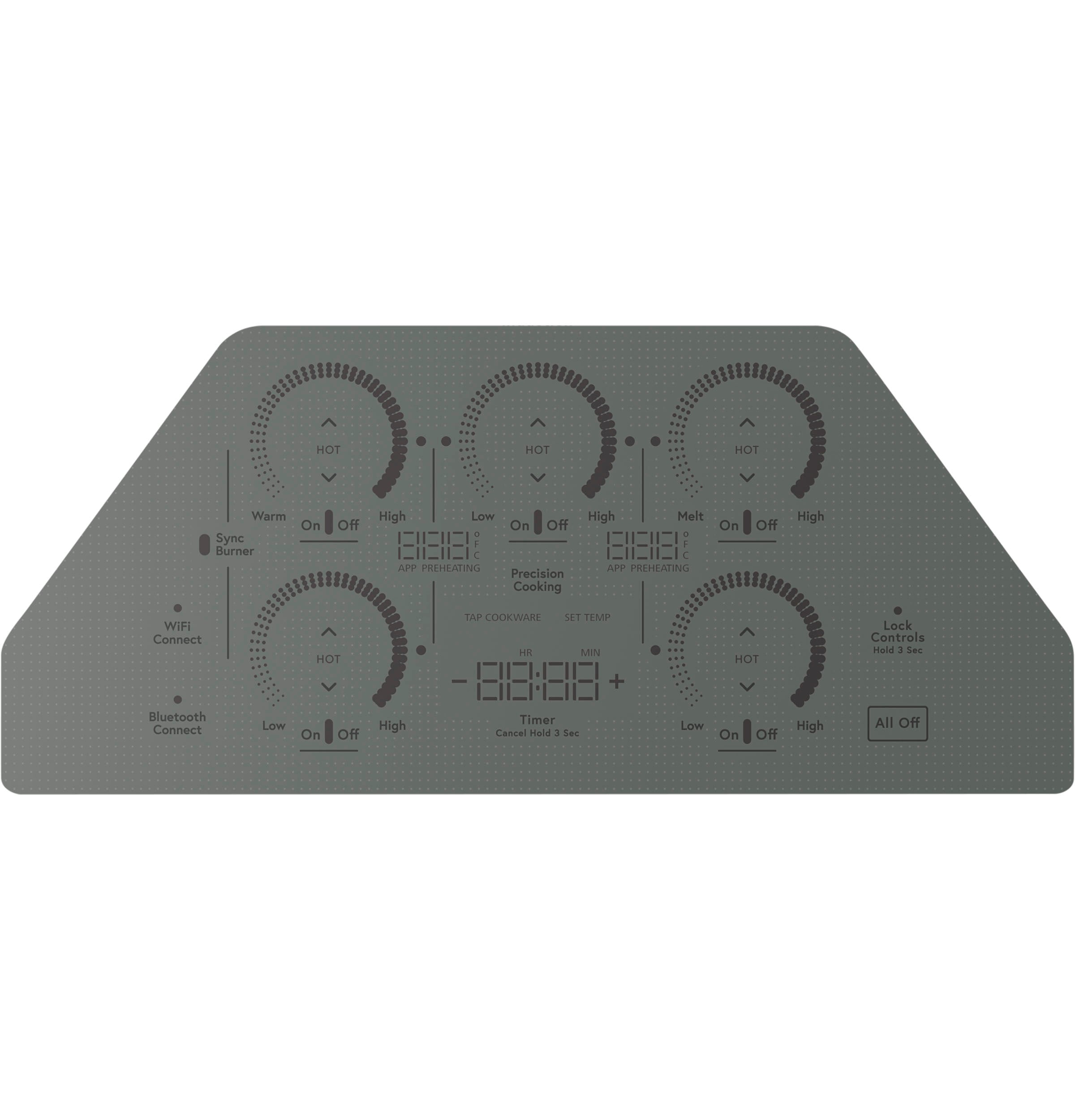 Café Stainless Steel 36" Built-In Touch Control Induction Cooktop - CHP90362TSS