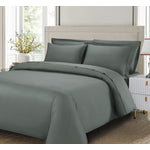 Cotton House 3-Piece Queen Bamboo Duvet Cover Set - Charcoal