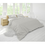 Cotton House Twin Duvet Cover Set - Silver