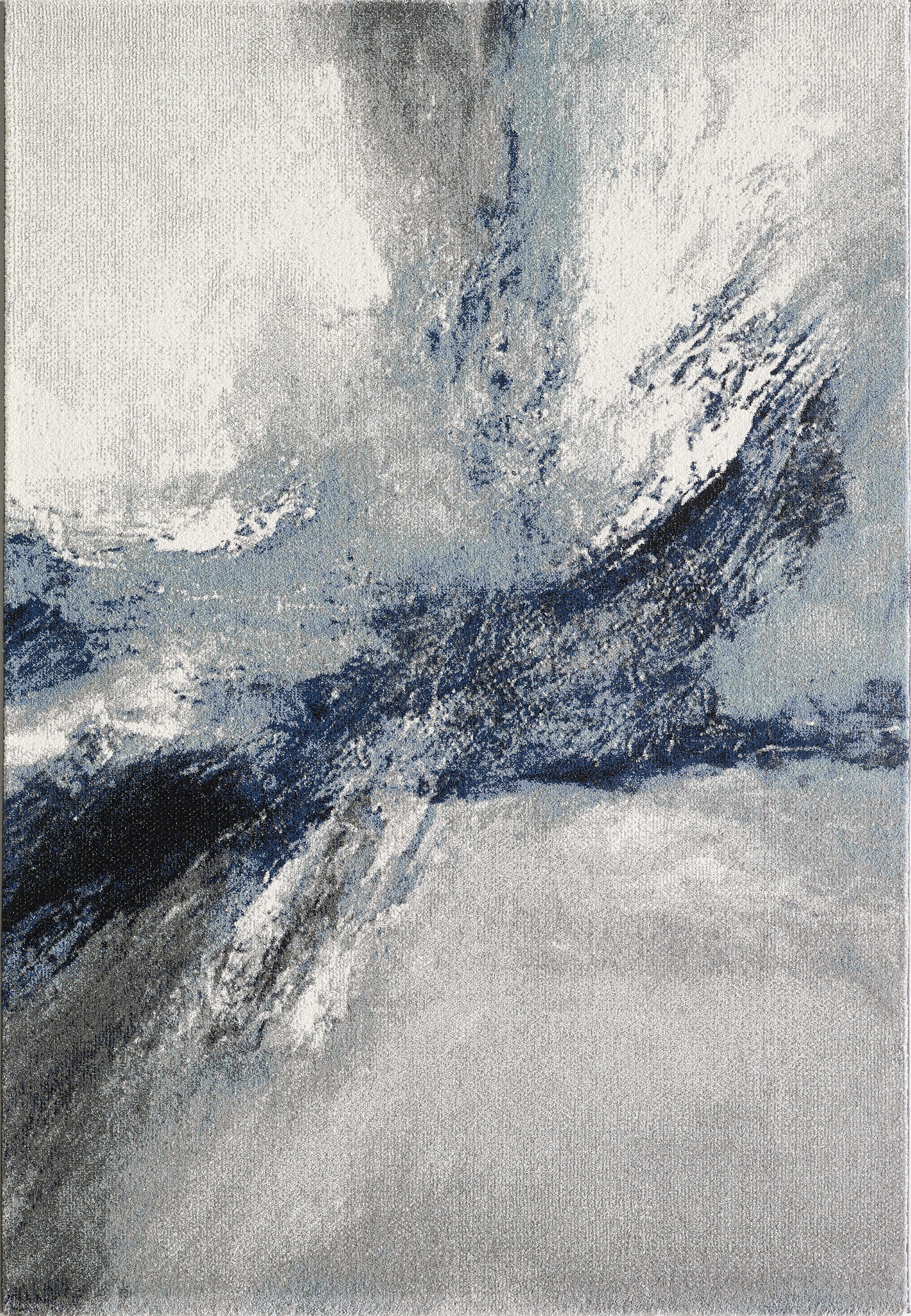 L2 Decor Diamond Area Rug 7' x 10' with Underpad - Blue