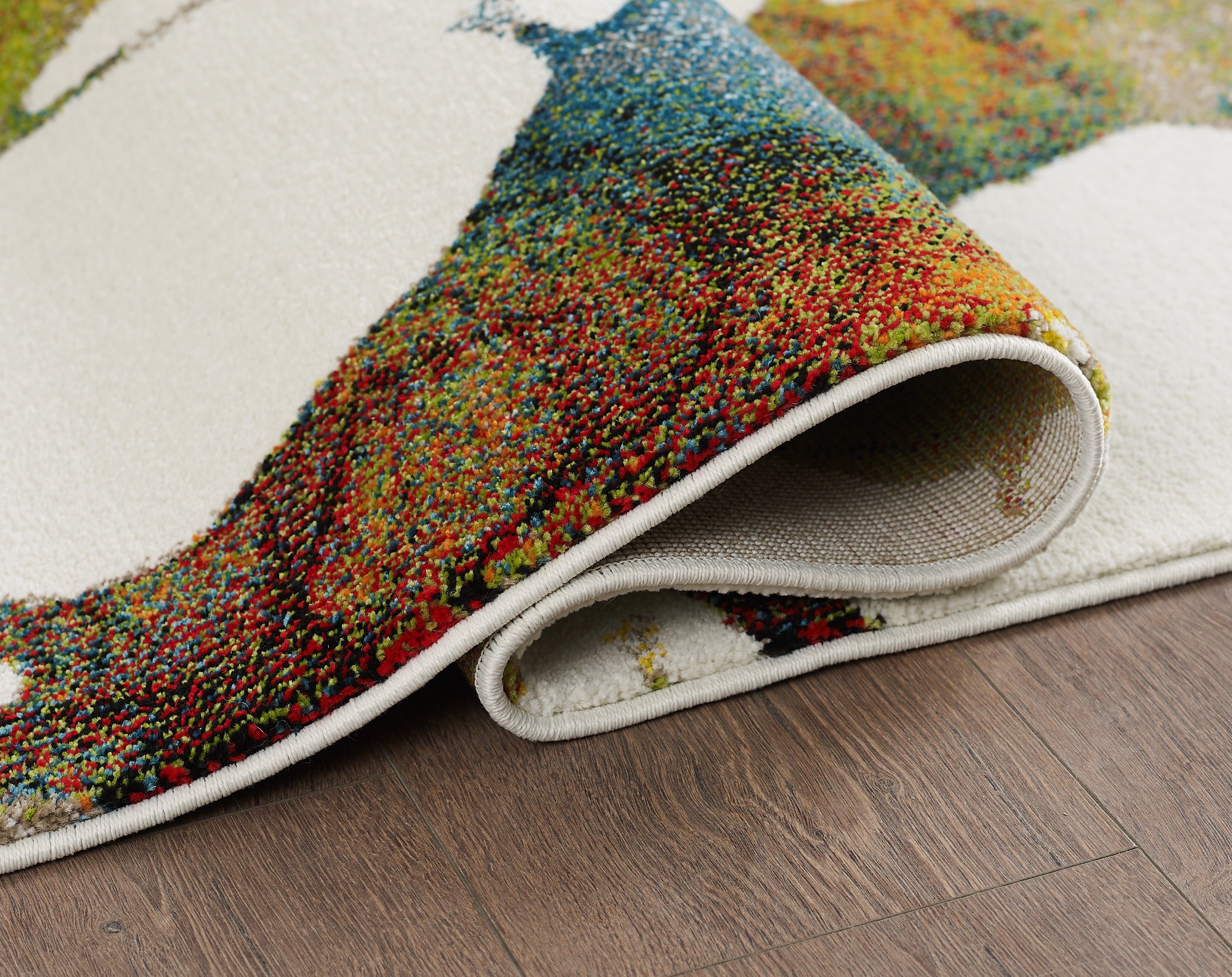 L2 Decor Diamond Area Rug 5' x 8' with Underpad - Birds of a Feather